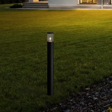 Nova Luce Cetera - lampe de jardin - Ø 9 x 90 cm - IP54 - anthracite foncé