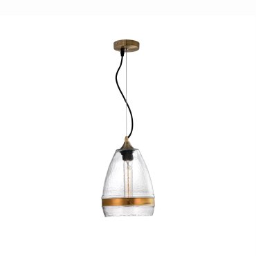 Nova Luce Chicago - lampe suspendue - Ø 20 x 175 cm - bronze