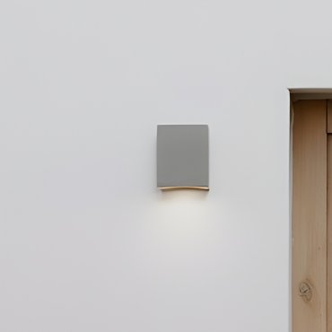 Nova Luce Emile - applique murale extérieure - 9 x 11,2 x 9,7 cm - 5W LED inclus - IP65 - gris