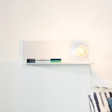 Lucide Sebo - applique murale avec interrupteur - 35 x 12 x 12 cm - blanc