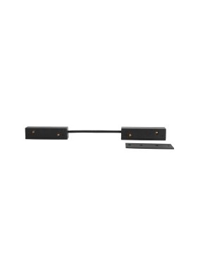 Nova Luce Ultra Slim - Connecteur électrique et mécanique pour profilé magnétique en saillie - noir