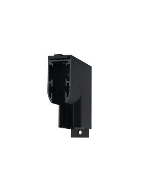 Nova Luce Ultra Slim - rail magnétique pour montage en surface - connecteur vertical à 90 degrés - 5,1 x 5,1 cm - noir