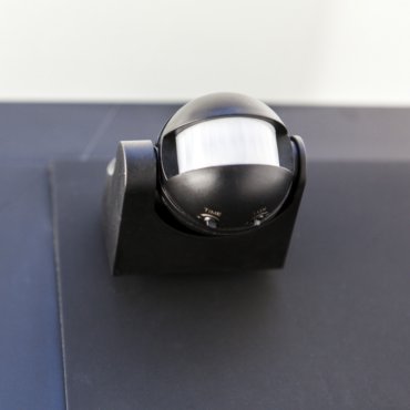 Lutec Sphere - capteur infrarouge - 9 x 10 x 8 cm - IP44 - noir