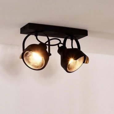 Lucide Cicleta - spot en saillie 2L - 32,5 x 14,5 x 19 cm - noir