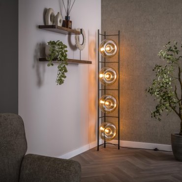 Vico Soll - lampadaire - 33 x 168 cm - ambre