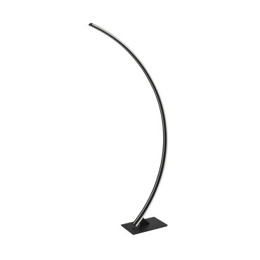 Nova Luce Breton - lampadaire - 56 x 20 x 150 cm - 40W dimmable LED inclus - sand black