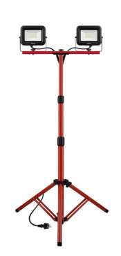 Century Italia Rework - spot sur pied - 68 x 160 cm - 2 x 30W LED inclus - IP65 - 4000K - noir et rouge