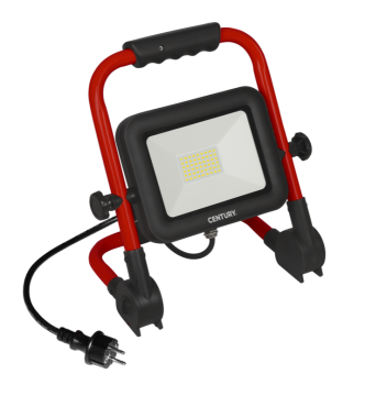 Century Italia Rework - projecteur portable - 25 x 43 x 40 cm - 100W LED inclus - IP65 - 4000K - noir et rouge