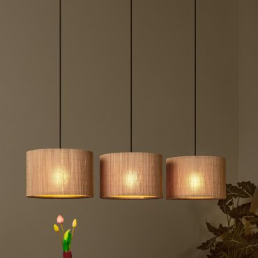 Lucide Magius - lampe suspendue - 113 x 32 x 150 cm - brun clair