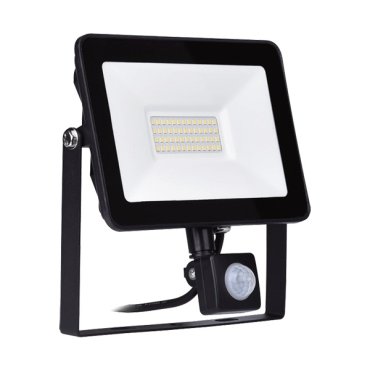 Elmark Vega - spot avec capteur - 15,8 x 11,8 x 2,5 cm - 30W - 5500K - IP65 - noir