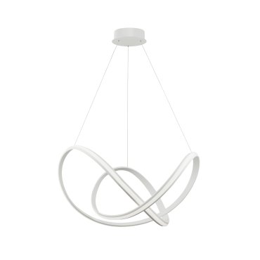 Nova Luce Apus - lampe suspendue - Ø 70 x 120 cm - 50W LED dimmable inclus - blanc sable