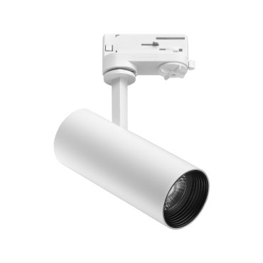 Nova Luce Track - Système de rail triphasé - Ø 6,1 x 21 cm - 12W LED inclus - blanc - couleur de lumière blanche