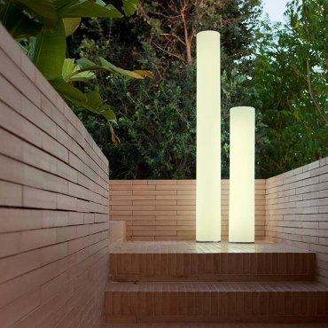 New Garden Fity 100 - lampadaire d'extérieur - Ø 19 x 100 cm - 14W LED inclus - IP65 - blanc - couleur de lumière blanc chaud