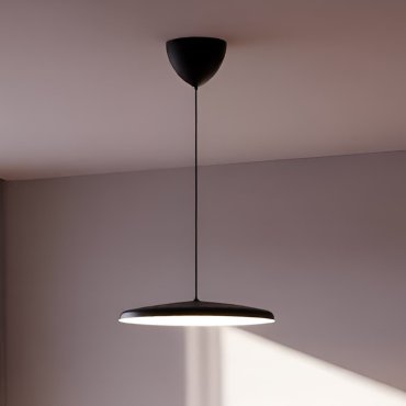 Design for the People Artist 40 - lampe suspendue - Ø 40 x 306 cm - 25W dimmable LED inclus - noir