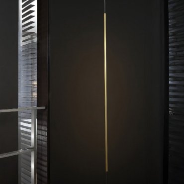 Nova Luce Elettra - lampe suspendue - Ø 7 x 300 cm - 20W LED inclus - laiton doré