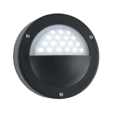 Searchlight Cardiff - applique murale extérieure - 14 x 14 cm - 3W LED inclus - IP44 - noir