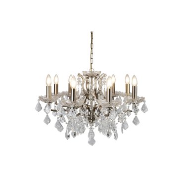 Searchlight Paris - lustre - Ø 70 x 135 cm - laiton antique