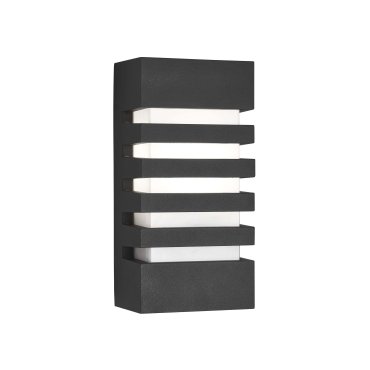 Searchlight Cardiff - applique d'extérieur - 12 x 24,5 cm - IP54 - gris foncé