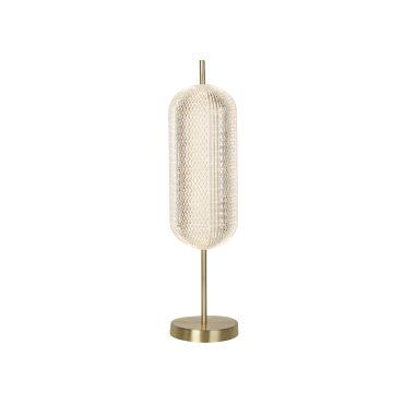 Searchlight Capsule - lampe à poser - Ø 15 x 60 cm - 17W LED dimmable inclus - laiton satiné