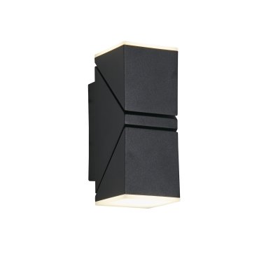 Searchlight Montana - Applique d'extérieur - 6 x 15 cm - 12W LED inclus - IP65 - noir