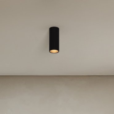 Nova Luce Comet - plafonnier - Ø 4 x 10 cm - noir sablé