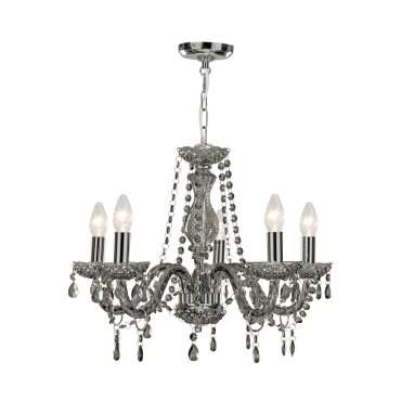 Searchlight Marie Therese - lustre - Ø 55 x 93 cm - gris
