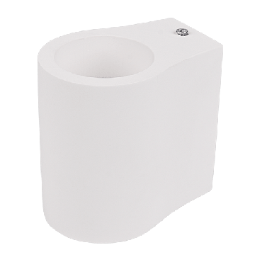 Elmark - applique murale en plâtre - 7 x 10 x 10 cm - blanc