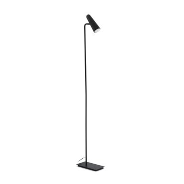 Faro Lao - lampadaire - 122 cm - 4W LED inclus - noir mat