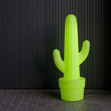 New Garden Kaktus - lampadaire d'extérieur - 44 x 31 x 100 cm - IP65 - vert - lumière blanche froide