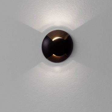 Nova Luce Eris - applique encastrée - Ø 6 x 5,4 cm - 1W LED inclus - IP67 - noir sablé