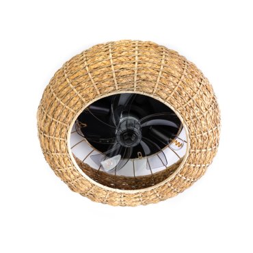 ETH Fan No. 8 - ventilateur de plafond avec télécommande - Ø 48 cm - marron