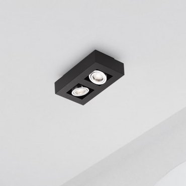 Nova Luce Robin - spot en saillie - 25 x 14,5 x 8,6 cm - noir