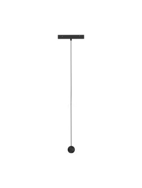 Nova Luce Ultra Slim - lampe suspendue sur rail - 19,5 x 3,4 cm - 12W LED inclus - couleur de lumière blanc chaud - noir