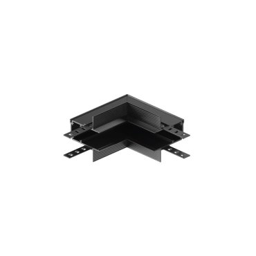 VK Lighting Eiva - système de rail magnétique - profilé d'angle d'encastrement vertical pour plaques de plâtre de 12 mm - 10 x 10 x 2,63 cm - dimmable DALI - noir