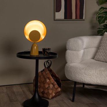Lucide Castamar - lampe à poser - 25,5 x 9,8 x 40 cm - 3W LED inclus - ocre jaune