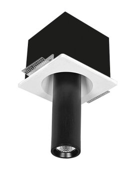 Nova Luce Giacomo - spot encastrable - 155 x 155 mm, 158 x 158 mm - noir
