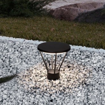 Nova Luce Virtus - lampe à poser - Ø 30 x 33 cm - 16W LED inclus - IP65 - anthracite foncé