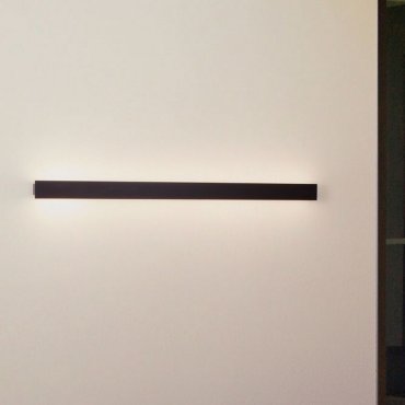 Nova Luce Path - applique murale extérieure - 4,7 x 100 x 6 cm - 19W LED inclus - IP65 - noir sablé