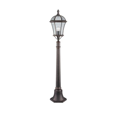 Searchlight Capri - lampadaires - Ø 26 x 130 cm - IP23 - brun rustique