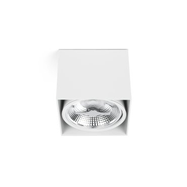 Faro Tecto QR111 - plafonnier - 13,5 x 13,5 x 12 cm - blanc mat