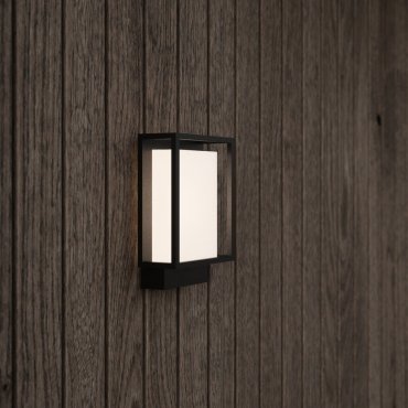 Nordlux Nestor - applique murale extérieure - 14,7 x 22,1 cm - 8W LED inclus - IP44 - noir