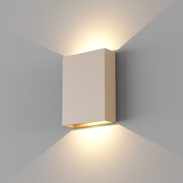 Artdelight Memphis – applique murale – 4 x 12 x 16 cm – 6W LED inclus – IP65 – champagne