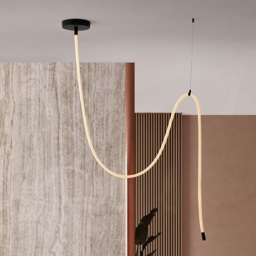 Nova Luce Ilane - lampe suspendue - 150 x 150 x 2,5 cm - 33W dimmable LED inclus - noir sablé et blanc
