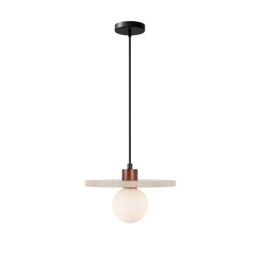 Maxlight Lando - suspension - Ø 25 x 150 cm - travertin