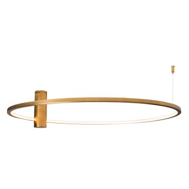 Maxlight Queen - plafonnier - Ø 80 x 20 cm - 20W LED inclus - or brossé