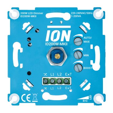 Ion Industries - variateur LED encastré - 0,3 à 200W - avec montage à vis
