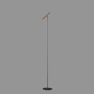 Artdelight Kansas - lampadaire - 20 x 25 x 140 cm - 6W dimmable LED inclus - noir et bronze