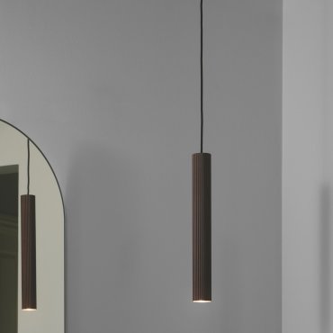 Nordlux Vico - lampe suspendue - Ø 12,5 x 150 cm - brun métallique