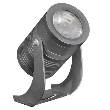 Century Italia Blaze - spot au sol - 12,4 x 8 x 14,7 cm - 14W LED inclus - IP67 - gris - couleur de lumière blanc chaud