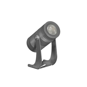 Century Italia Blaze - spot au sol - 10,3 x 4 x 9 cm - 7W LED inclus - IP67 - gris - lumière blanche